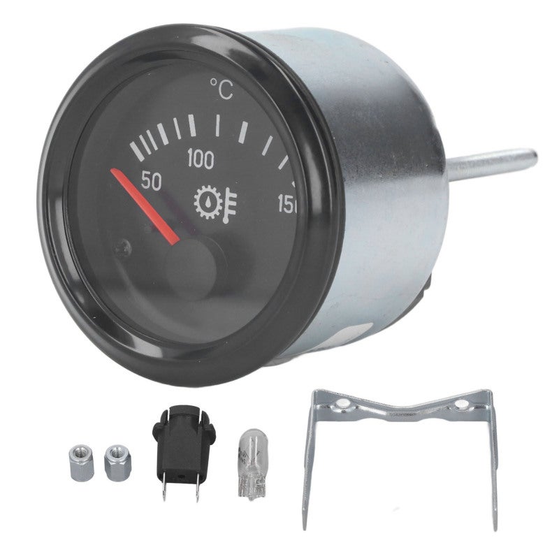 Oil Temperature Gauge 24V ABS Aluminum Alloy Dustproof Waterproof - Accurate Reliable Operation 52mm Panel Hole for Cummins Generators - Image 1