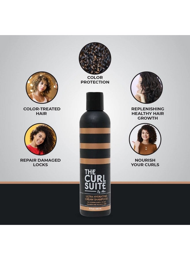 The Curl Suite - Hydrating Shampoo For Curly Hair Infused With Special Extracts & Proteins Sulfatefree Hydrating Shampoo Antifrizz Hydration Color Safe Shampoo For Dry & Dull Hair (8 Oz) - Image 1
