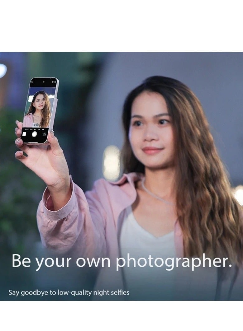 كينج ما King Ma Magnetic Phone Vlog Selfie Monitor Screen, Real-Time Back Camera Sync, Bluetooth Control, Wired & Wireless Connection for iPhone, Vlogging, Live Streaming & TikTok (Black) - Image 5