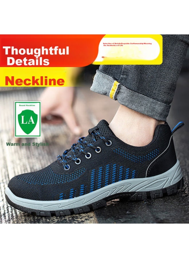 Old housekeeper Laoguanjia Safety Shoes For Men, Flyknit Breathable, Electrician Insulated 10Kv, Wear-Resistant, Anti-Smashing, Anti-Puncture, Functional Work Shoes, Size 42 - Image 4