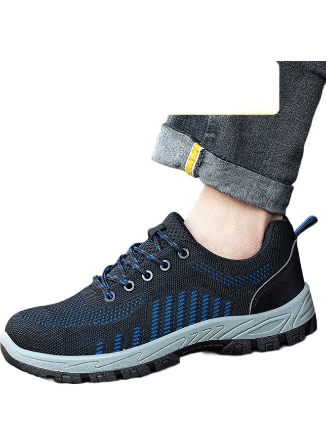 Old housekeeper Laoguanjia Safety Shoes For Men, Flyknit Breathable, Electrician Insulated 10Kv, Wear-Resistant, Anti-Smashing, Anti-Puncture, Functional Work Shoes, Size 42 - Image 1