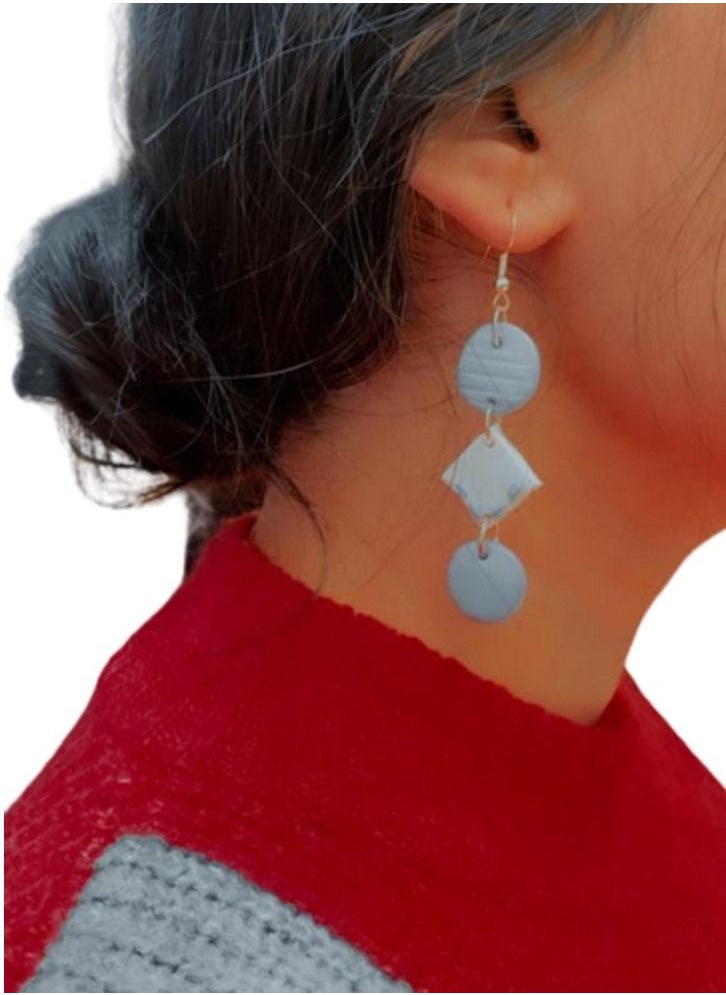 Generic Hand Made Lightweight Earrings For Women of Polymer clay  - Image 3