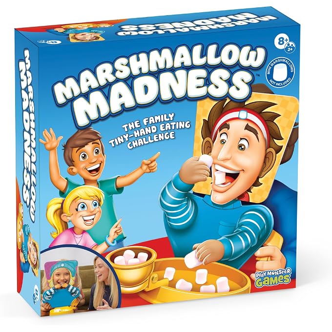 PlayMonster Marshmallow Madness Board Game  Hilarious Family Board Games for Kids & Adults, Fun Fast-Paced Party Game for Family Night, Interactive Kids Board Games, Ages 8+ - Image 1