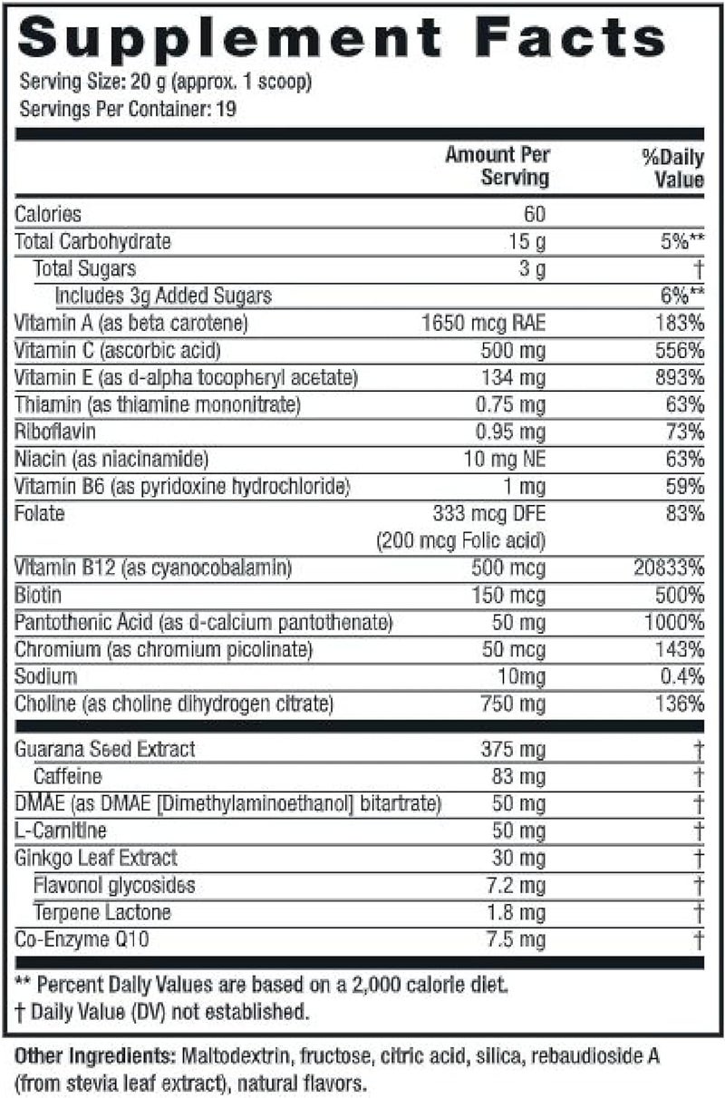 Twinlab Choline Cocktail  Brain Health Support  Energy Supplement for Men  Women  1333 oz - Image 2