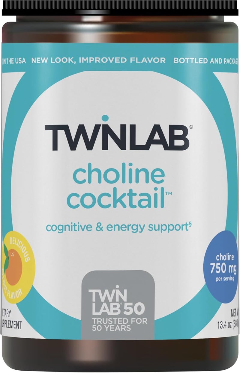 Twinlab Choline Cocktail  Brain Health Support  Energy Supplement for Men  Women  1333 oz - Image 1