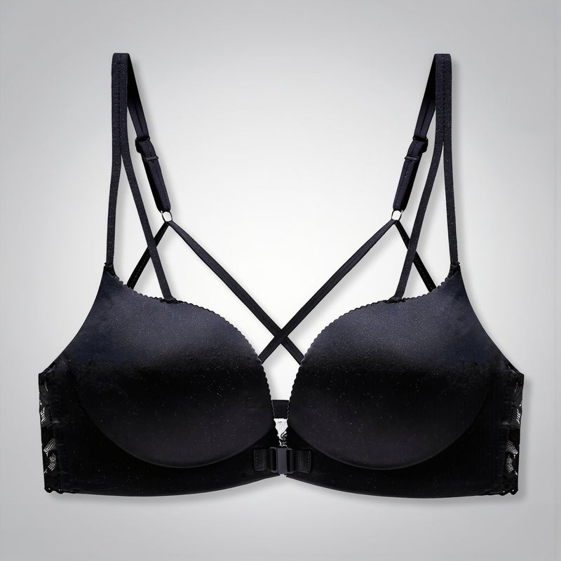Cross Back Bra Front Closure Perfect for Camisole Dress Backless Tops M 32AB - Image 2
