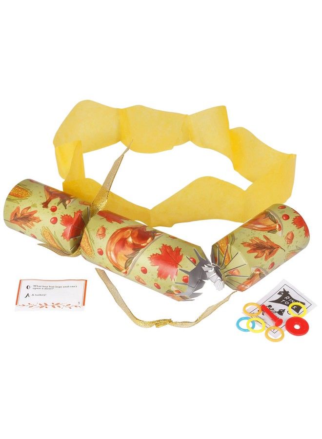 JOYIN Thanksgiving Party Table Favor No Snap No Popping (8 Pack) With Party Hat Joke & Gift Inside Designed With Cake Pumpkin Nut For Fall Holiday Thanksgiving Holiday Traditions - Image 5