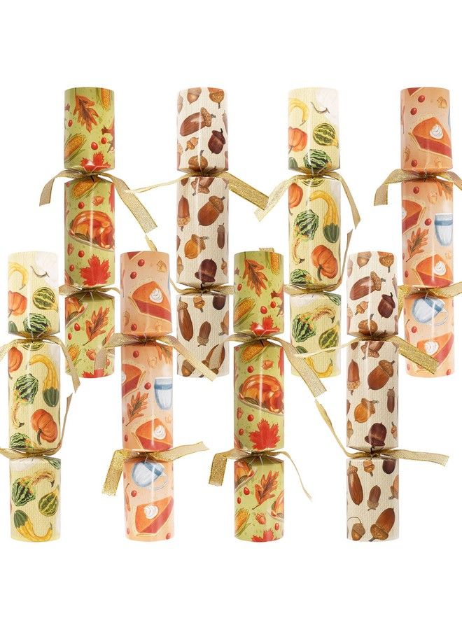 JOYIN Thanksgiving Party Table Favor No Snap No Popping (8 Pack) With Party Hat Joke & Gift Inside Designed With Cake Pumpkin Nut For Fall Holiday Thanksgiving Holiday Traditions - Image 2