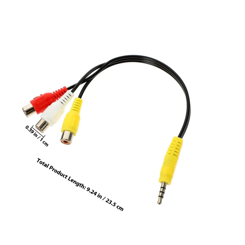3 5mm Male to 3 Way Female Audio Splitter Cable for Home Theater TV Extension - Image 3
