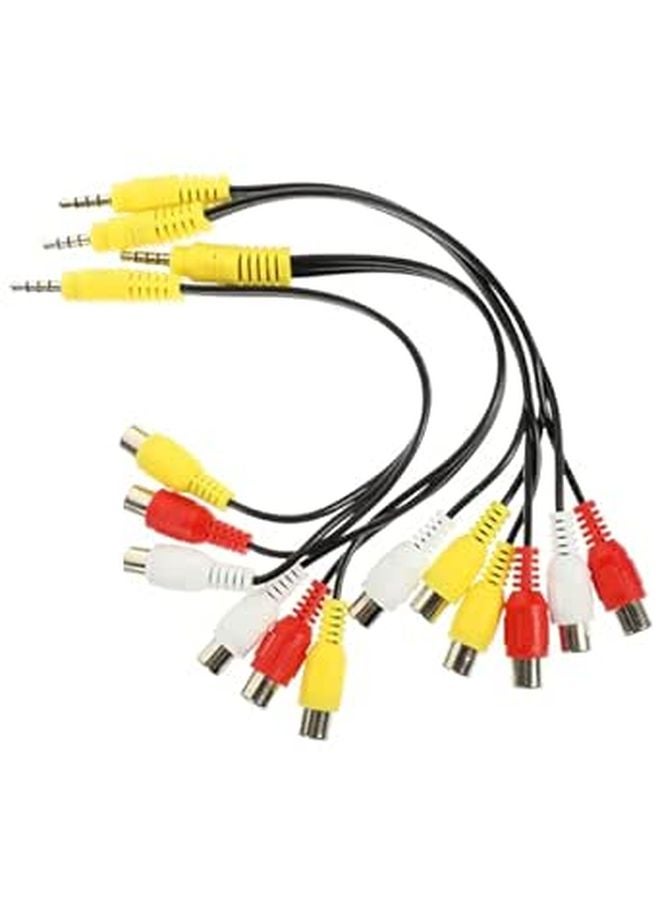 3 5mm Male to 3 Way Female Audio Splitter Cable for Home Theater TV Extension - Image 1