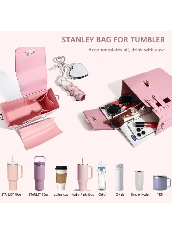 Stanley Purse Cup Holder Bag- Outdoor Portable Crossbody Bag for Stanley Cup Tumbler Purse - Image 2