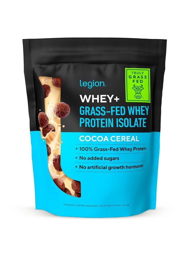 ليجيون LEGION Whey+ بروتين مصل اللبن المعزول من الأبقار التي تتغذى على العشب - مسحوق بروتين مصل اللبن المعزول منخفض السعرات الحرارية، غير معدل وراثيًا، خالي من السكر واللاكتوز والغلوتين، مسحوق بروتين طبيعي بالكامل للرجال والنساء، 30 حصة - Image 1