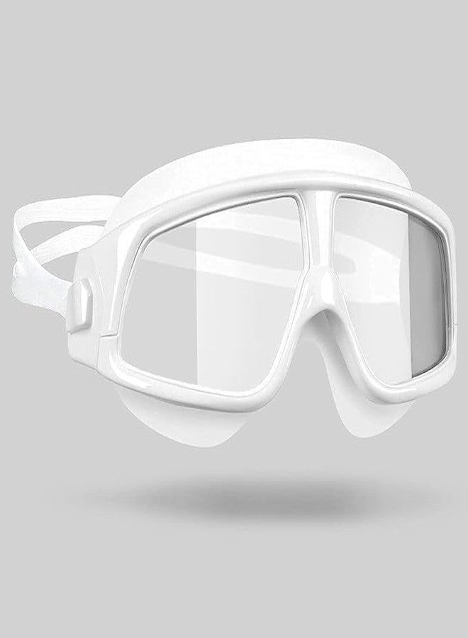 VALUEVIBES Kids Swimming Goggles with Ear Plugs - Leakproof Large Frame Swim Goggles with Anti-Fog & UV Protection for Boys & Girls Age 3-16 | Adjustable Strap (BLUE & WHITE (BOXED)) - Image 5