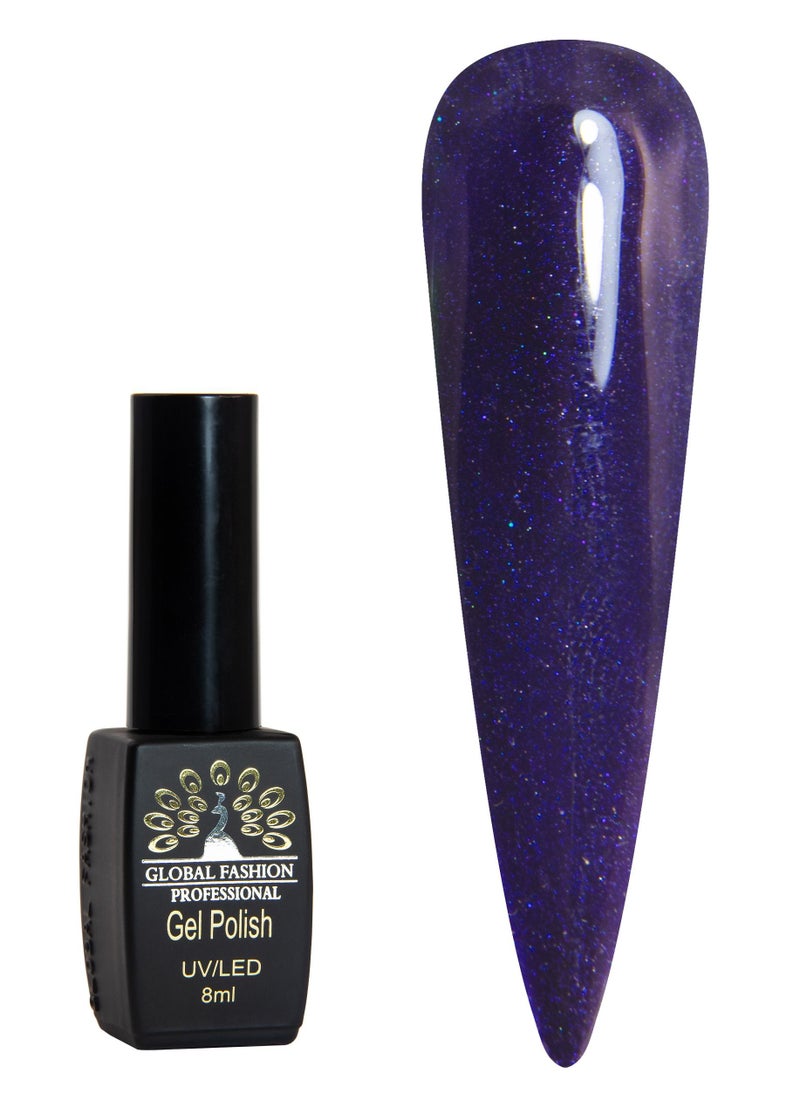 GLOBAL FASHION Global Fashion Black Elite Gel Polish | 132 Colors of Long-Lasting Elegance - 8ml | 054  - Image 1