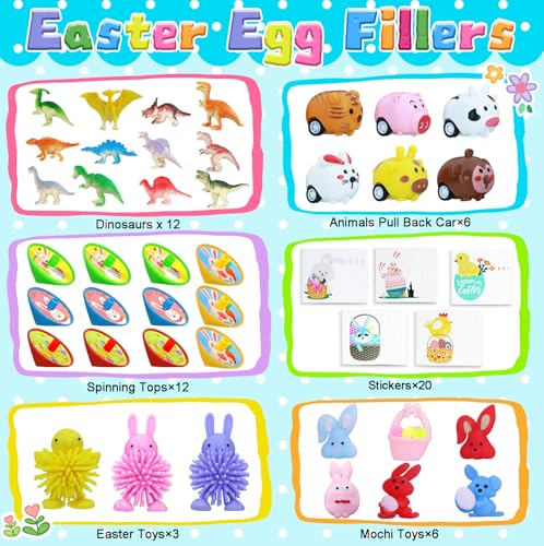 Voiiake Easter Egg Fillers Basket Stuffer Essentials for Teens Kids 100Pcs Small Toys Party Favors for Boys Girls Treasure Box Toys for Classroom Egg Hunt Party Supplies Carnival Prizes - Image 5