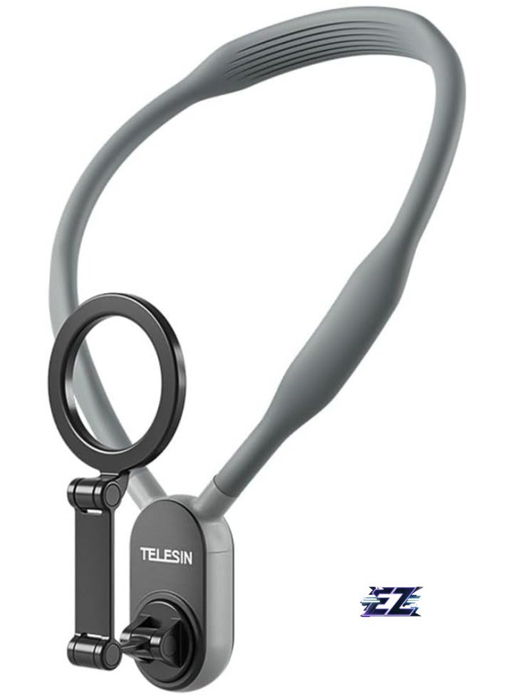 ELTRAZONE Neck Phone Holder with Quick Release, Multi-Angle Adjustable Strap & Metal Ring – Compatible with Android Smartphones (15141312) & iPhone, Yunnstore - Image 1