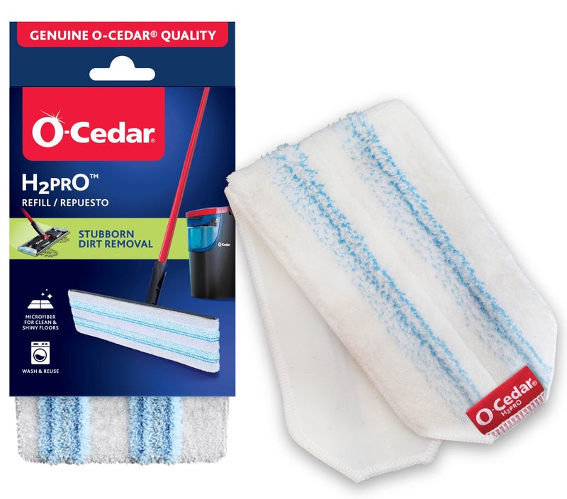 o cedar O-Cedar Genuine H2prO Mop Pad Replacement (1-Pack) | Microfiber Refill | Machine Washable | Removes 99% of Bacteria with Water* | Compatible with O-Cedar H2prO Spin Mop System - Image 1