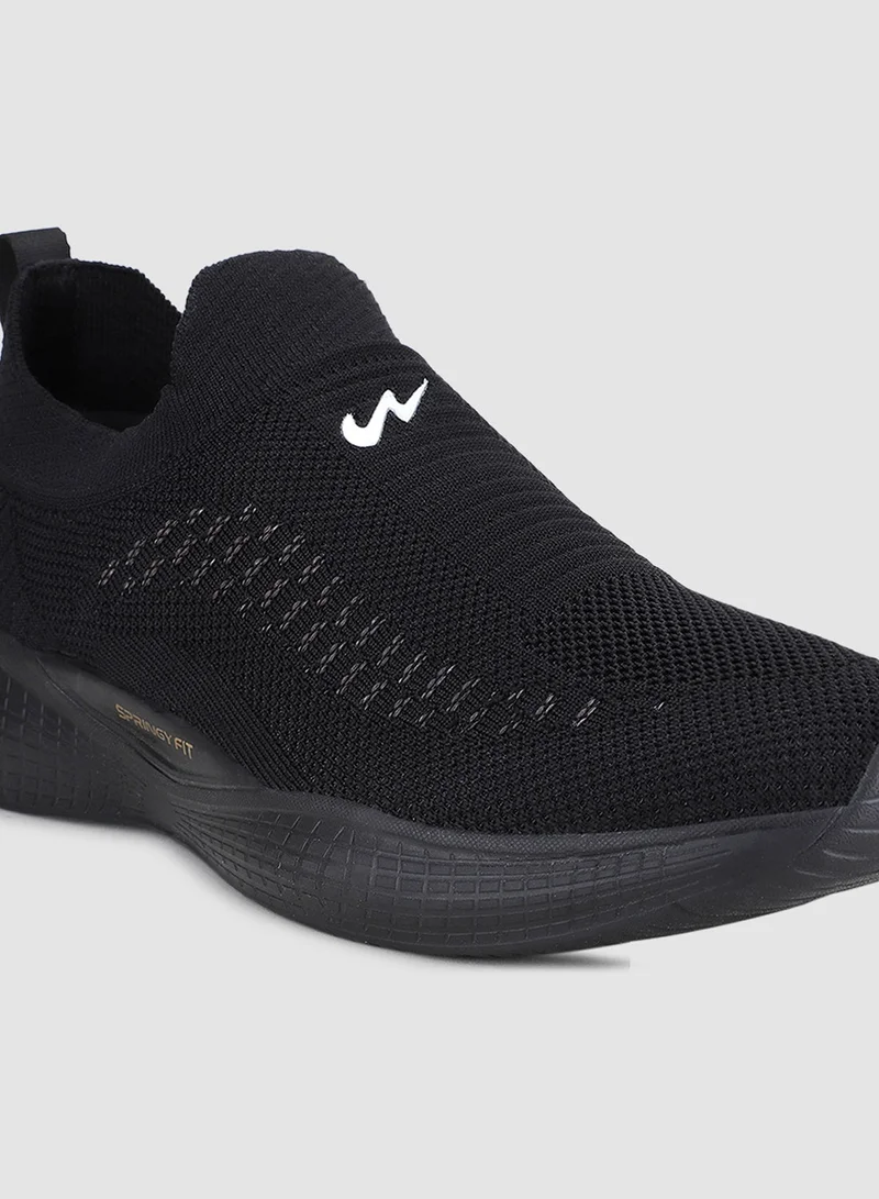 CAMPUS Blk/Gry Men's Black Slip On Shoes - Lightweight Shoes, Minimalist Designed for Style for Men | Best Price UAE