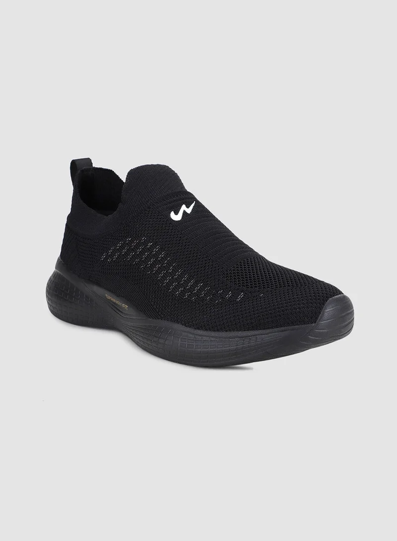 CAMPUS Blk/Gry Men's Black Slip On Shoes - Lightweight Shoes, Minimalist Designed for Style for Men | Best Price UAE