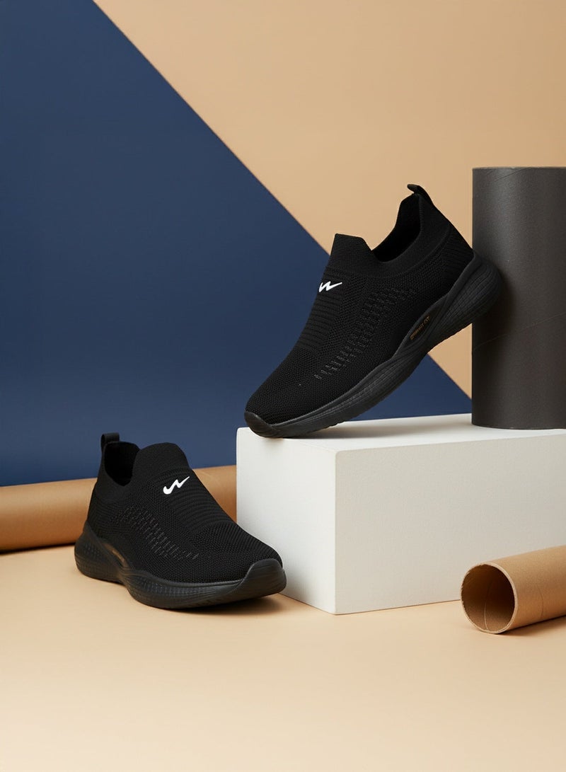 CAMPUS Men's Black Slip On Shoes - Lightweight Shoes, Minimalist Designed for Style - Image 1