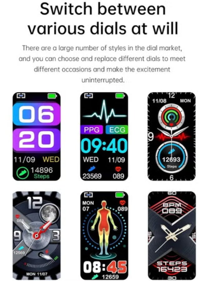 AROAQ E600 Non-Invasive Glucose Monitoring Smartwatch – 1.47" TFT Display, Fitness & Health Tracker with Multi-Sport Modes for Men and Women - Image 5