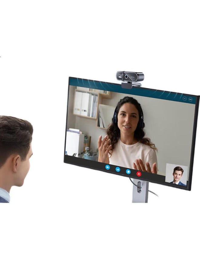 Stiger 2K Computer Camera With Microphone And Privacy Cover For Desktop And Laptop, Usb External Webcam For Video Conferencing, Online Classes - Image 2