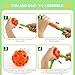spring flower Fort Building Kit for KidsSTEM Construction Toys Educational Gift for 3 4 5 6 7 8 9 10 11 12 Years Old Boys and GirlsUltimate Creative Set for Indoor  Outdoors Activity140 PcsOrange - Image 4