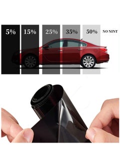 SYOSI Window Tint Film, 70% VLT Professional Uncut Car Window Film, Car Packaging Sun Film Suitable For Sunscreen Heat Insulation, Car Diy, Privacy Protection 2 Roll, 1m×50cm  - Image 2