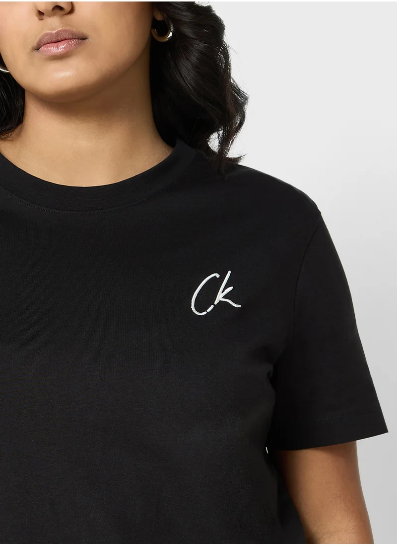 Calvin Klein Jeans Plus Embroidered Ck Regular Tee