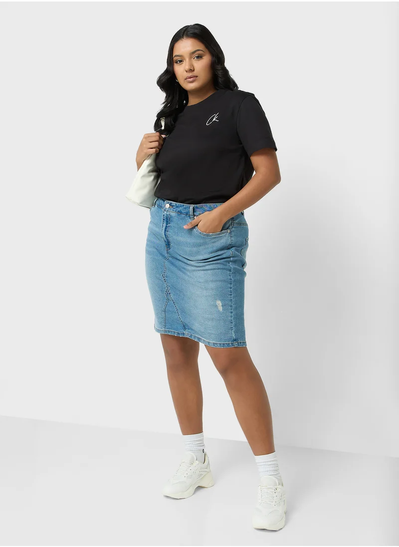 Calvin Klein Jeans Plus Embroidered Ck Regular Tee