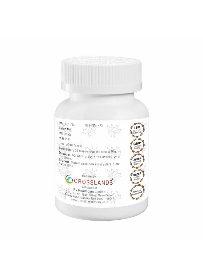 Crosslands Tulsi Awla Giloy Ayurvedic Immunity Wellness Capsules |750 mg | Immunity Boosters with the power of Giloy Tulsi |Immune Enhancer for Adults Aged Men Women Kids 12+ Y (1) | Pure, Natural & 100% Ayurvedic | No Added Sugar | -(Pack of 1) - Image 3