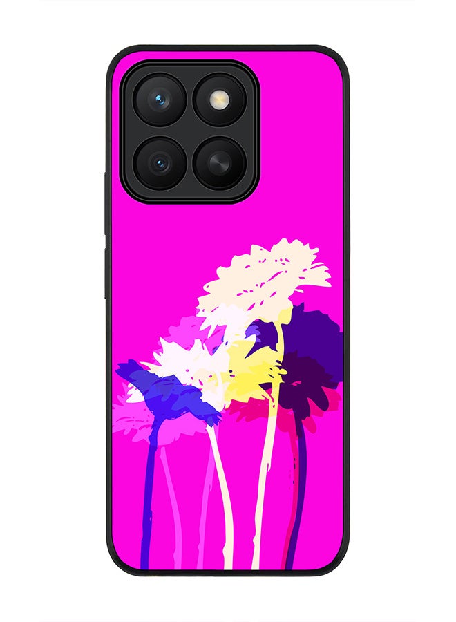 Stylizedd For Honor X8c Case,Slim fit Camera Protection, Shockproof Thin Phone cover  - Bleeding Flowers (Pink)