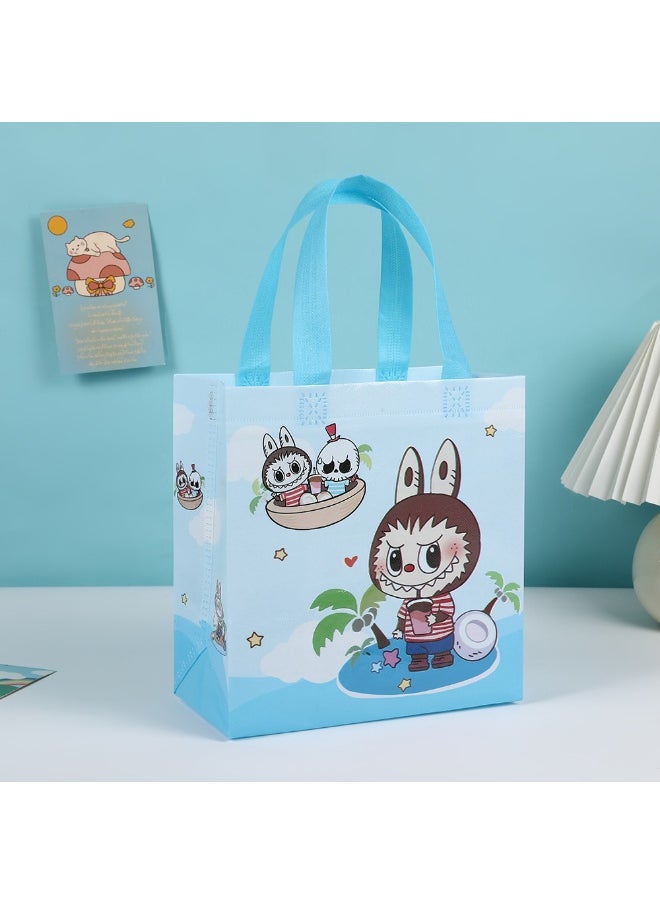 LABUBU labubu gift packaging plastic hand-held gift children's birthday gift bag - 8 pieces  - Image 3