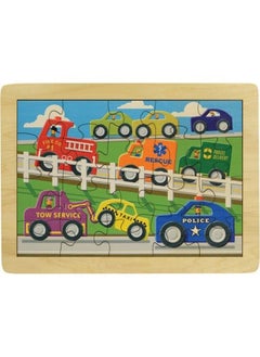 Maple Landmark 11" X 15" Busy Highway Puzzle Made In Usa  - Image 3