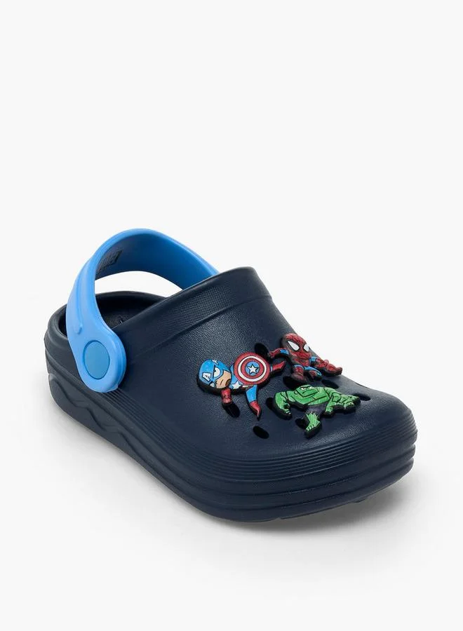 مارفل Boys Backstrap Avengers Accent School Clogs
