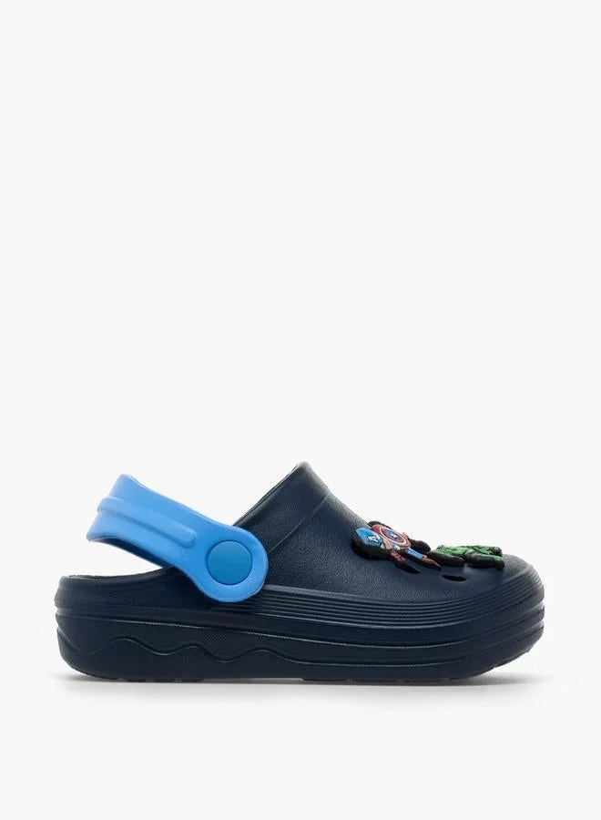 مارفل Boys Backstrap Avengers Accent School Clogs