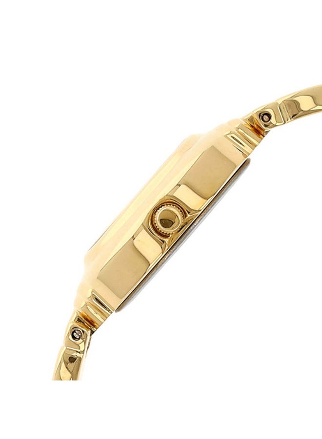 Sonata ساعة أنالوج نسائية 8092YM03 - قرص شامباني، حزام من الفولاذ المقاوم للصدأ بلون ذهبي، حركة كوارتز، مقاومة للماء حتى 3 ATM - Image 3