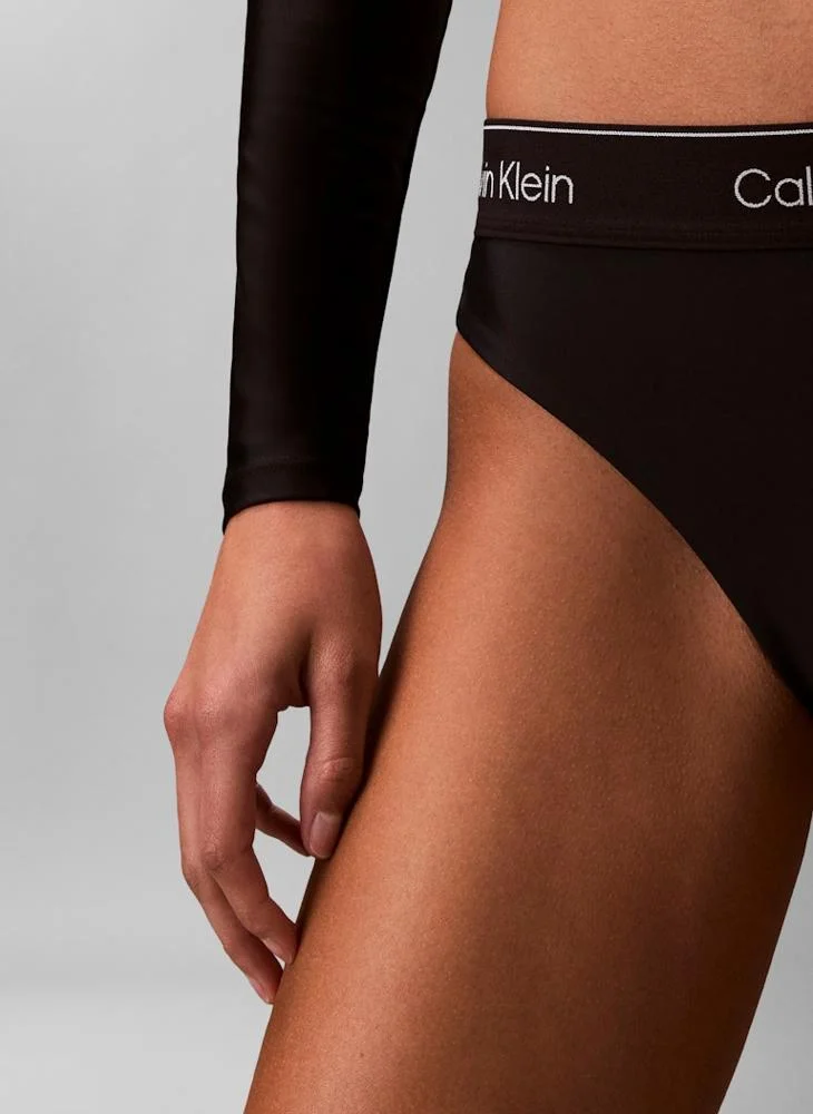 CALVIN KLEIN  Logo Band Swim Bottom Bikini for Women | Best Price UAE