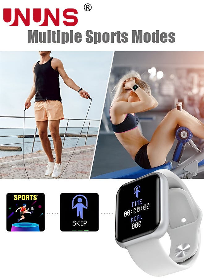 UNUNS - Smart Watch,Fitness Watch 1.44'' Touchscreen With Heart Rate Sleep Monitor,Blood Oxygen,Tracker for Health,Running, Waterproof Pedometer Smartwatch Compatible With IOS Android For Women Men - Image 1