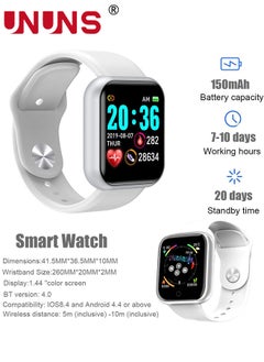 UNUNS Smart Watch,Fitness Watch 1.44'' Touchscreen With Heart Rate Sleep Monitor,Blood Oxygen,Tracker for Health,Running, Waterproof Pedometer Smartwatch Compatible With IOS Android For Women Men  - Image 3