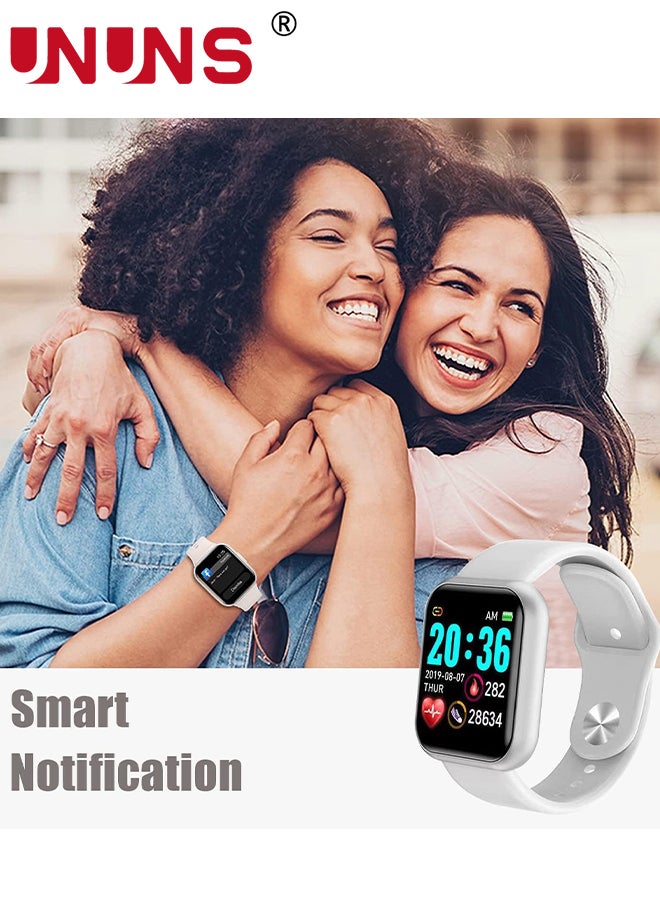UNUNS - Smart Watch,Fitness Watch 1.44'' Touchscreen With Heart Rate Sleep Monitor,Blood Oxygen,Tracker for Health,Running, Waterproof Pedometer Smartwatch Compatible With IOS Android For Women Men - Image 1
