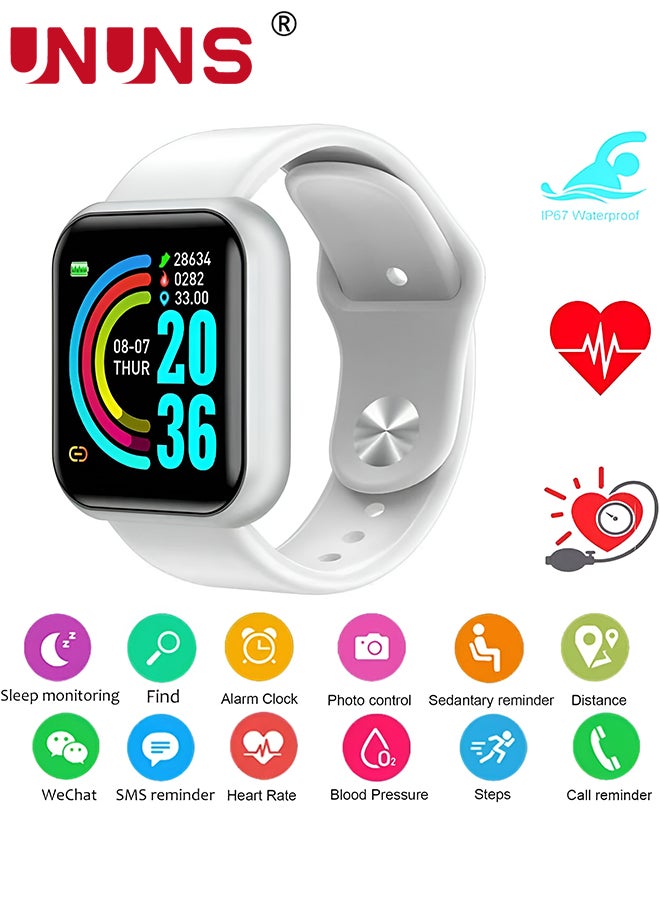 UNUNS - Smart Watch,Fitness Watch 1.44'' Touchscreen With Heart Rate Sleep Monitor,Blood Oxygen,Tracker for Health,Running, Waterproof Pedometer Smartwatch Compatible With IOS Android For Women Men - Image 1