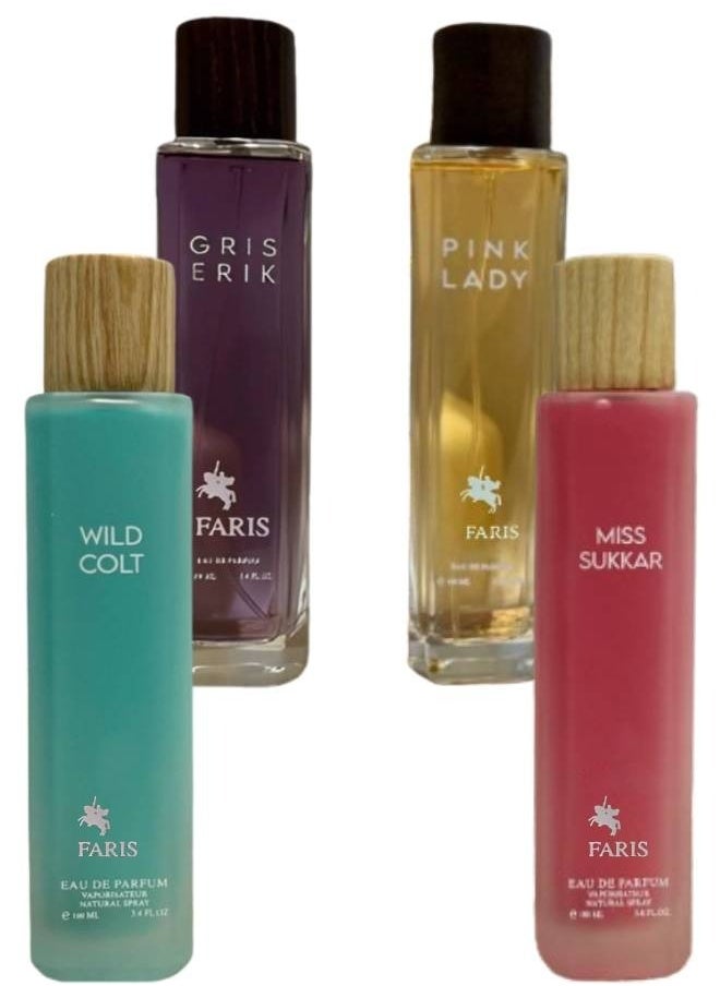 Gris Erik And Pink Lady And Wild Colt And Miss Sukkar Perfume 100ML