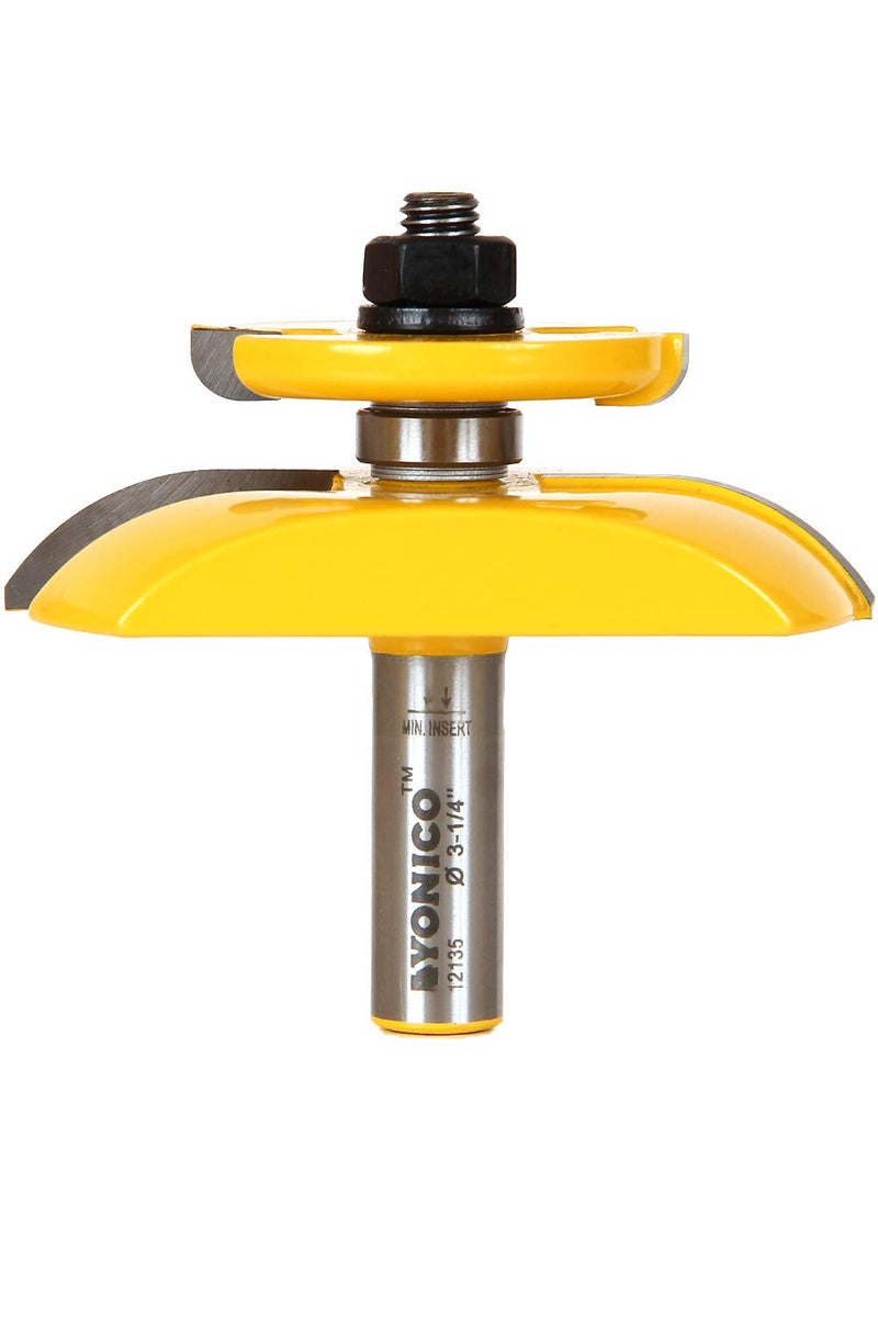 YONICO Router Bits Raised Panel with Back Cutter 314Inch Cove 12Inch Shank 12135 - Image 2
