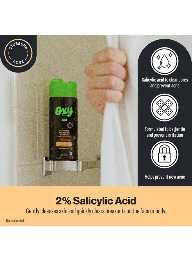 أوكسي غسول الجسم أوكسي لعلاج حب الشباب العنيد، مضاد للبقع، للمراهقين، 2% حمض الساليسيليك، غسول مرطب للوجه والجسم، يزيل ويمنع ظهور البثور، علاج سريع المفعول لحب الشباب، موصى به من قبل أطباء الجلدية، 9 أونصة سائلة - Image 2