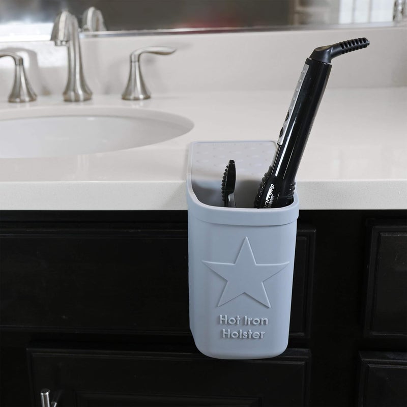 Holster Hot Iron | Adhesive-Free Silicone Storage Pocket for Organization and Travel | Heat Resistant to 500°F | Ideal for Curling Irons, Hair Straighteners, and other Hot Tools - Image 5