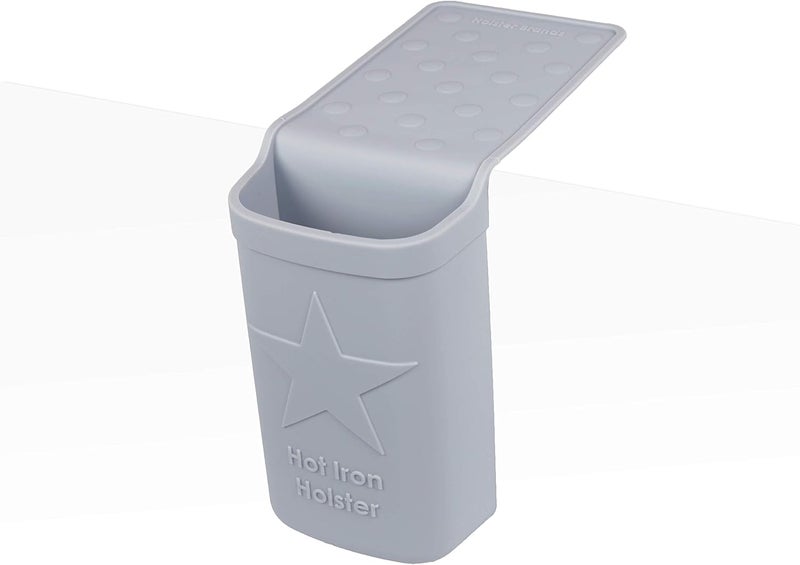 Holster Hot Iron | Adhesive-Free Silicone Storage Pocket for Organization and Travel | Heat Resistant to 500°F | Ideal for Curling Irons, Hair Straighteners, and other Hot Tools - Image 4