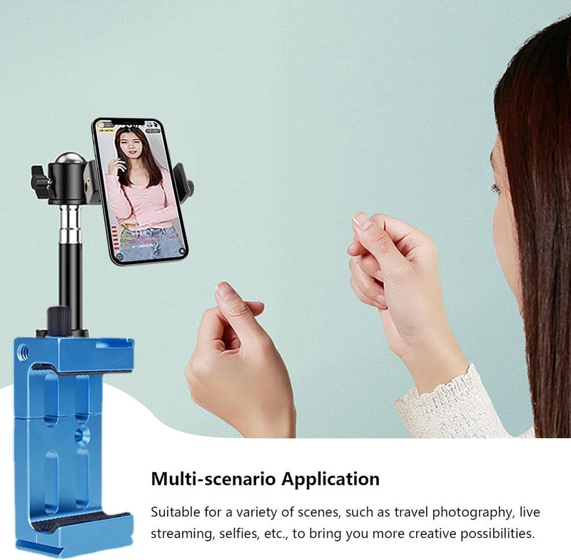 windforgecraft Smart Phone Tripod Stand | Smart Phone Tripod Adapter with Cold Shoe | Photographic Equipment for Video Recording, Webcam Live Broadcast, Product Photography Borato - Image 1