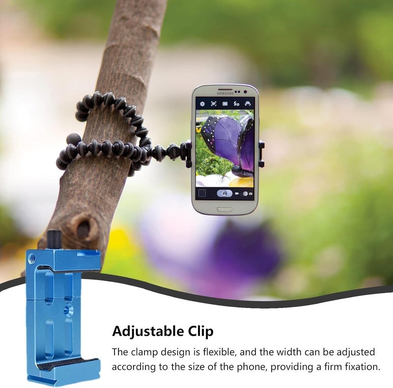 windforgecraft Smart Phone Tripod Stand | Smart Phone Tripod Adapter with Cold Shoe | Photographic Equipment for Video Recording, Webcam Live Broadcast, Product Photography Borato - Image 2