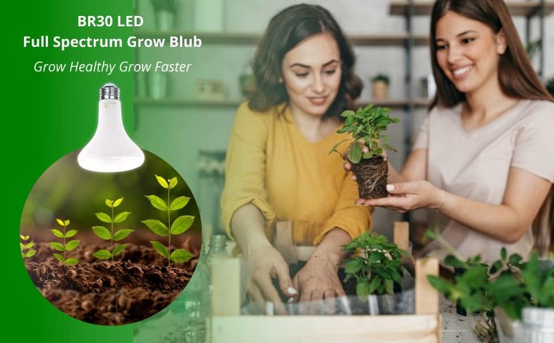 Bioluz LED 2 Pack Full Spectrum Grow Light Bulbs, BR30 LED Bulbs for Indoor Plants, LED Light Bulbs, Indoor Light, Full Spectrum Bulb, Energy-Efficient LED Light, LED Light for Growing Plants - Image 4